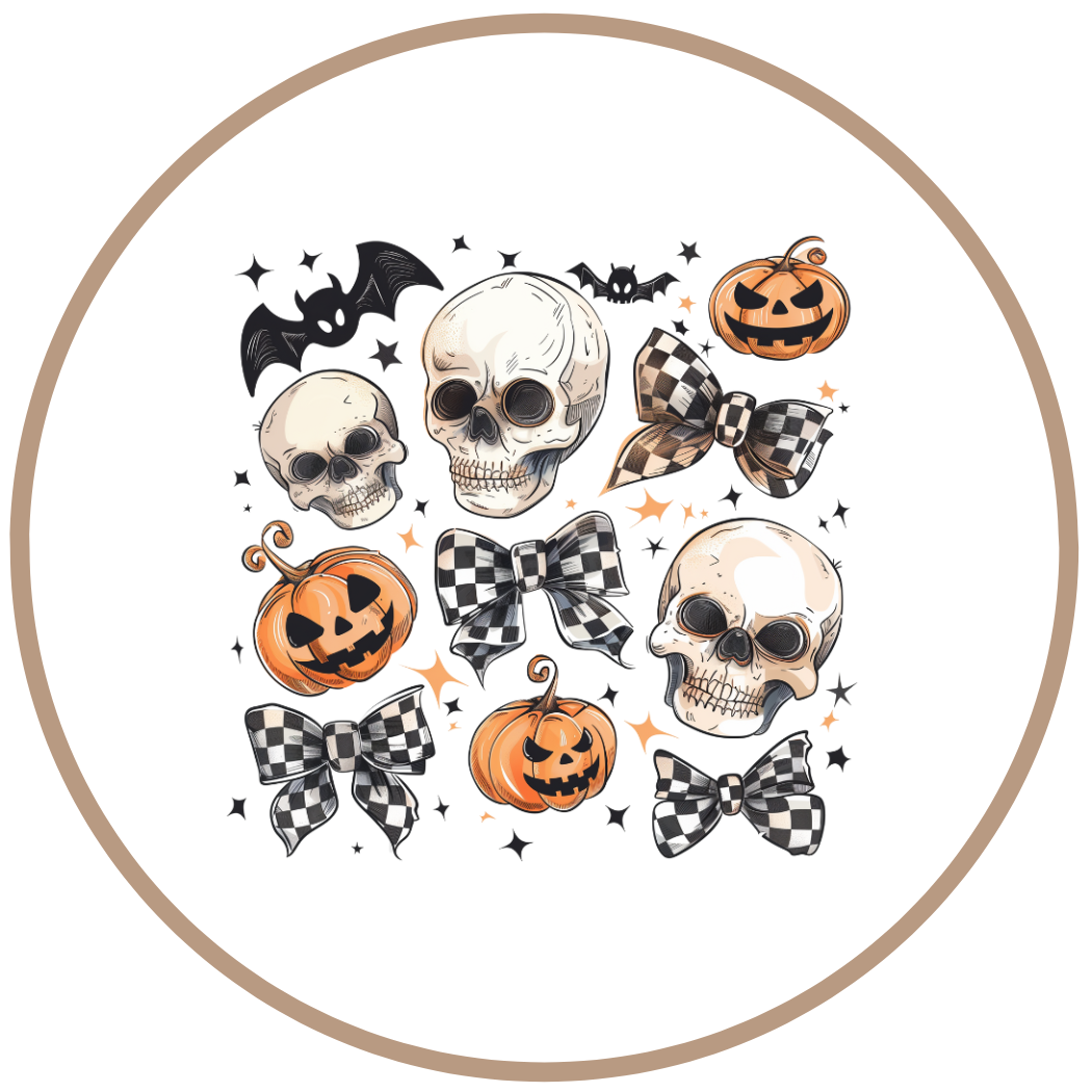 Skulls, Bows & Pumpkins